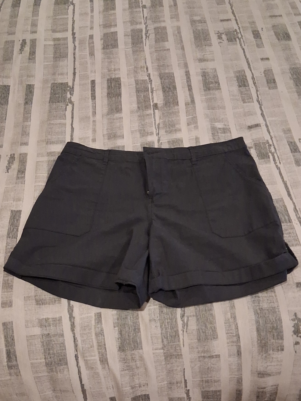 Sanctuary Dark Charcoal Casual Bermuda Shorts